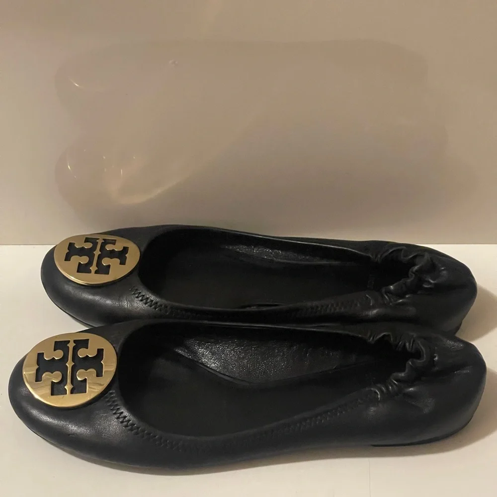 Tory Burch Shoes | Tory Burch Reva
Black Ballet Flats Logo Metal - Picture 11 of 14